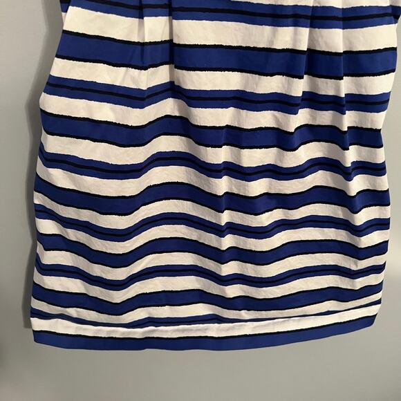 Gap Blue & White Stripe Sleeveless Mini Dress Womens Size 0 Petite Spandex Blend - Picture 2 of 11
